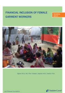 Financial inclusion of female garment workers