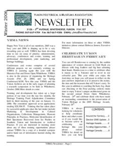 Microsoft Word - YHMA winter news 2005