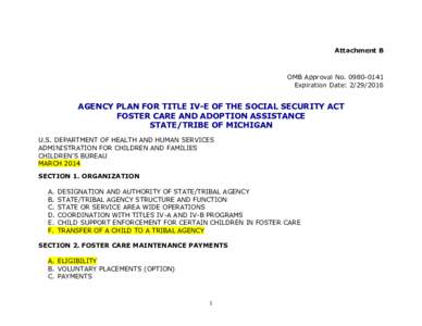 Attachment B – Comprehensive title IV-E plan pre-print