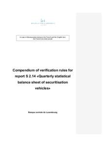 S 2.14 L1 - Quarterly statistical balance sheet of FVC - VER