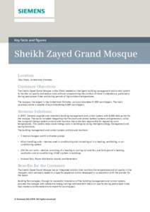 Factsheet: Sheikh Zayed Grand Mosque