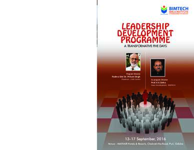 LEADERSHIP DEVELOPMENT PROGRAMME ABOUT BIMTECH