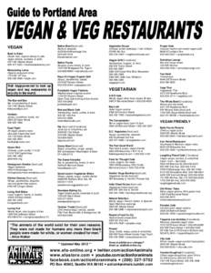 VEGAN Back to Eden Gluten-free, organic bakery & cafe; vegan shakes, sundaes, & splits 2217 NE Alberta Street[removed]  backtoedenbakery.com