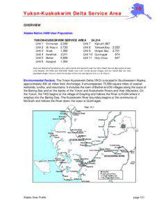 Yukon-Kuskokwim Delta Service Area Profile