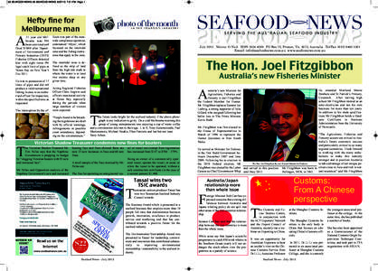 A3 SEAFOOD NEWS:A3 SEAFOOD NEWS:51 PM Page 1  Hefty fine for Melbourne man  A