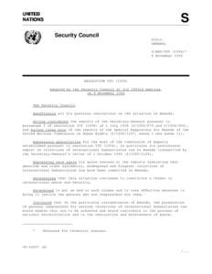 UNITED NATIONS S Security Council Distr.