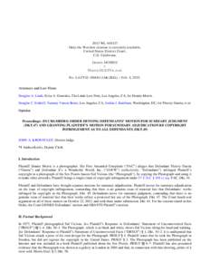 2013 WL[removed]Only the Westlaw citation is currently available. United States District Court, C.D. California. Dennis MORRIS v.