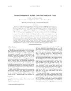 Ocean currents / Physics / Fluid dynamics / Waves / Equatorial Counter Current / Rossby wave / Baroclinity / Instability / Boundary current / Meteorology / Atmospheric dynamics / Physical oceanography