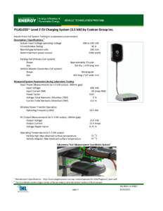 Plugless Level 2 EV Charging System (3.3 kW) by Evatran Group Inc.