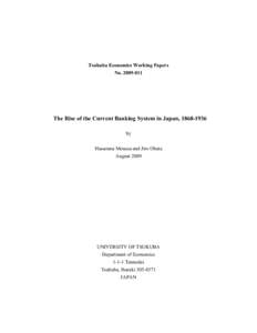 Cost of capital and the Rise of the Current Banking System in Japan