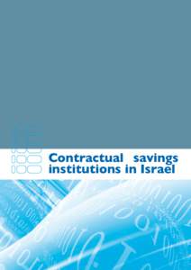 Contractual savings institutions in Israel Annual ReportThe Capital Market, Insurance and Saving Division