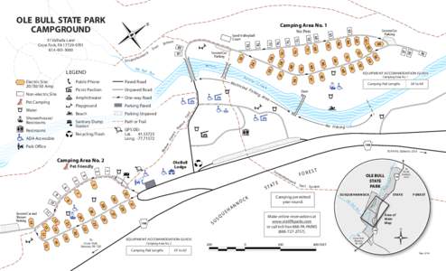 Ole Bull State Park Campground Map Brochure