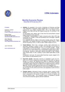 Microsoft Word - ICRA Indonesia Monthly Economic Review[removed]