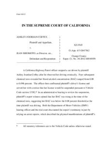 FiledIN THE SUPREME COURT OF CALIFORNIA ASHLEY JOURDAN COFFEY,