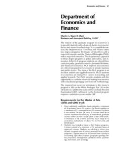  Economics and Finance   87