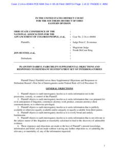 Case: 2:14-cv[removed]PCE-NMK Doc #: 65-16 Filed: [removed]Page: 1 of 22 PAGEID #: 4950  IN THE UNITED STATES DISTRICT COURT FOR THE SOUTHERN DISTRICT OF OHIO EASTERN DIVISION