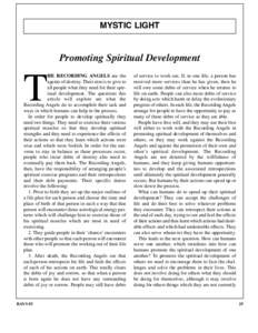 MYSTIC LIGHT  Promoting Spiritual Development T