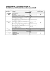 Microsoft Word - Studienplan MPH - Spezialisierung HAMdoc