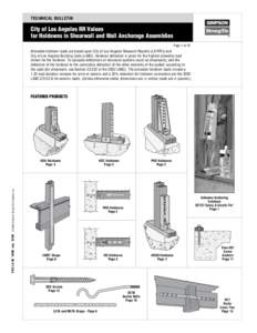 Simpson Strong-Tie - City of LA RR Values for Holdowns in Shearwall & Wall Anchorage Assemblies