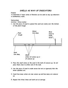 SHELLS AS WAY-UP INDICATORS Purpose To determine if loose valves of Bivalves can be used as way-up indicators in sedimentary rocks. Instructions Activity 1 Wave motion