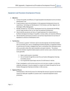 IHRG Appendix J- Equipment and Procedures Development Process