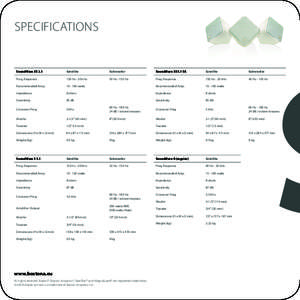 SPeCIFICaTIonS  SoundWare XS 2.1 Satellite