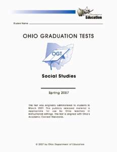 T he Ohio Dep ar t me n t o f Ed u ca tion d oes no t di sc ri mi na te o n th e basi s o f ra ce, c olo r, na tio nal o rigi n, se x, rel igion, a ge, or di sabi li ty in e mp loy me n t o r t he p ro visio n of s er v