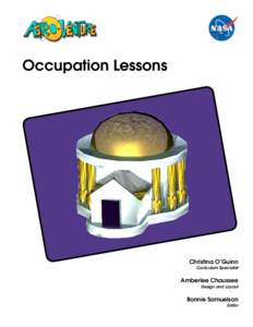 Occupation Lessons  Christina O’Guinn Curriculum Specialist  Amberlee Chaussee