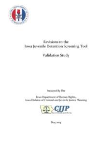 Iowa Juvenile Detention Screening Tool