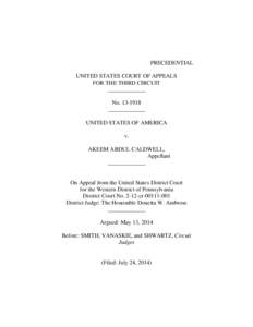 PRECEDENTIAL UNITED STATES COURT OF APPEALS FOR THE THIRD CIRCUIT _____________ No[removed]_____________