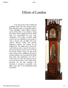Elliott Elliott of London