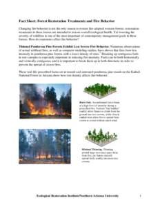 Forestry / Ecological succession / Fire / Controlled burn / Rodeo–Chediski Fire / Forest / Fire ecology / Healthy Forests Initiative / Systems ecology / Wildfires / Occupational safety and health