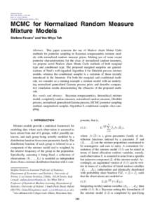 MCMC for Normalized Random Measure Mixture Models