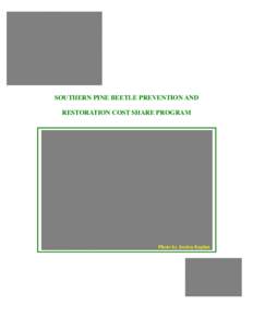 SOUTHERN PINE BEETLE PREVENTION AND RESTORATION COST SHARE PROGRAM Photo by Jessica Kaplan  Table of Contents