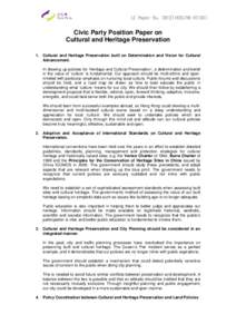 Microsoft Word - Position Paper on Cultural and Heritage Preservation _Eng Ver _.doc