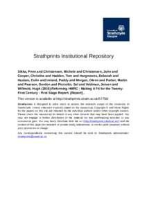 Strathprints Institutional Repository Sikka, Prem and Christensen, Michele and Christensen, John and Cooper, Christine and Hadden, Tom and Hargreaves, Deborah and Haslam, Colin and Ireland, Paddy and Morgan, Glenn and Pa