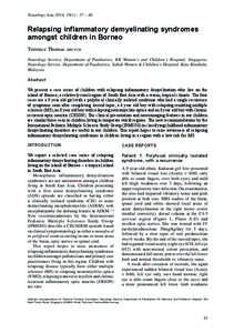 Neurological disorders / Anatomy / Medicine / Neuromyelitis optica / Optic neuritis / Acute disseminated encephalomyelitis / Clinically isolated syndrome / Treatment of multiple sclerosis / McDonald criteria / Autoimmune diseases / Multiple sclerosis / Health