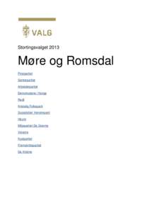 Stortingsvalget[removed]Møre og Romsdal