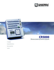 CR5000 Measurement and Control System Brochure