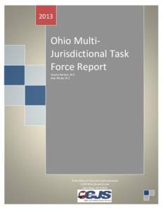 2013  Ohio MultiJurisdictional Task Force Report Anjolie Gordon, M.S. Alan Wedd, M.S.