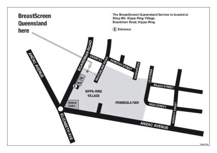 Map of the Redcliffe (Kippa-ring) BreastScreen Queensland Service