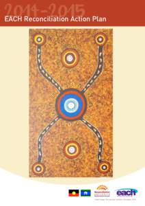 EACH Reconciliation Action Plan Cover Image: “Our journey” by Kerry Thompson, 2013