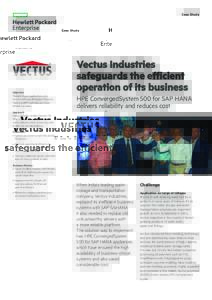 HPE ConvergedSystem | IT case study | Vectus Industries | HPE
