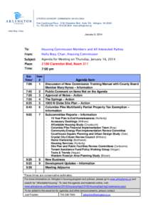 CITIZENS ADVISORY COMMISSION ON HOUSING  One Courthouse Plaza 2100 Clarendon Blvd., Suite 700 Arlington, VA[removed]TEL[removed]FAX[removed]www.arlingtonva.us Holly Bray, Chair