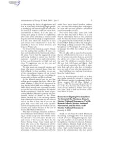 yshivers on PROD1PC62 with PRESDOCST  Administration of George W. Bush, [removed]Jan. 6 to eliminating the forces of oppression and fear. It is the story of the Iraqi people proudly holding up ink-stained fingers to show t