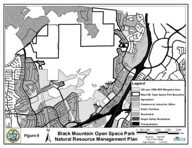 Legend 325-acre CWA ESP Mitigation Area Black Mt. Open Space Park Boundary Agriculture Commercial, Industrial, Office Public Facilities