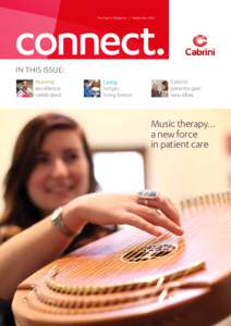 connect. The Cabrini Magazine / September 2012 IN THIS ISSUE: Nursing excellence