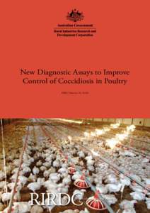 New Diagnostic Assays to Improve Control of Coccidiosis in Poultry RIRDC Publication No[removed]RIRDC