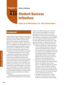 4.13: Student Success Initiatives