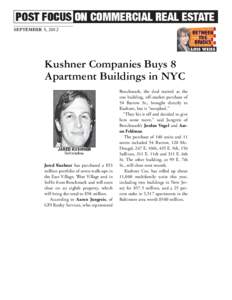 SEPTEMBER 5, 2012  Kushner Companies Buys 8